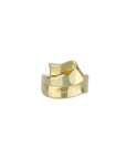 Anillo de plata .925 / 16 mm de ancho / Baño de oro de 14kts