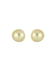 Arete redondo con zirconia en plata .925
