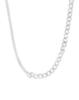 COLLAR HIBRIDO CADENA Y TENIS CON CZ