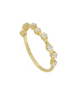 Anillo con zirconias salteadas plata .925