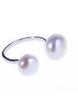 ANILLO DOS PERLAS CULTIVADAS