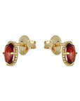 BROQUEL PIEDRA OVAL GRANATE