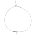 PULSERA CON DIJE DE CRUZ LISA