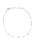 PULSERA TRES DIJES CON ZIRCONIA