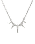 CADENA CON DIJE PICOS Y ZIRCONIAS