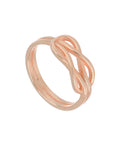 Anillo doble infinito rosa