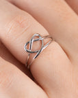 ANILLO NUDO DE CORAZON