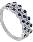 ANILLO CZ AZUL PUNTEADO