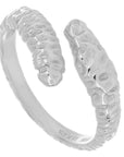 ANILLO SERPIENTE MARTILLADA