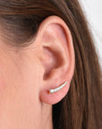 ARETE CUFF CON CZ DESNIVEL