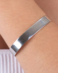 Pulsera rígida de plata