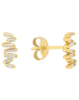Broquel con zirconias baguette