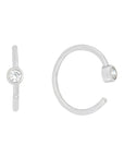 Arete curvo con zirconia