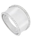 Anillo espejo con zirconia