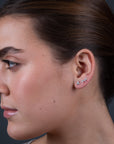 Broquel triangulo con zirconias