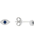 Broquel ojo azul con zirconias
