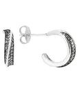 Aretes arco dos vistas con zirconias