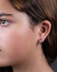 Aretes arco dos vistas con zirconias