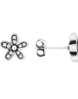 Broquel flor con zirconias