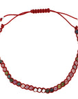 Pulsera de hilo con piedra turmalina