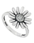 Anillo margaritas con zirconias