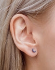 Broquel media luna con zirconias