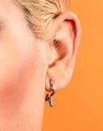 Aretes estrellas lisos plata .925