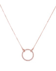Dije aro con zirconias plata .925