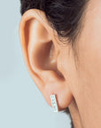 Arracadas cuadradas con zirconias