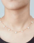 Collar con perlas naturales