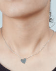 CADENA DIJE CORAZON PLANO