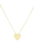 CADENA DIJE CORAZON PLANO