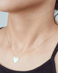 CADENA DIJE CORAZON PLANO