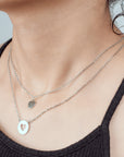 GARGANTILLA DOBLE CON DIJES DE CORAZON