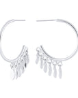 ARETE CURVO CON OVALOS COLGANTES