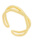 ANILLO DOBLE CRUZADO AJUSTABLE