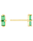 BROQUEL DOBLE ZIRCONIA ESMERALDA