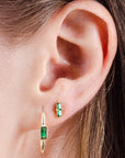 BROQUEL DOBLE ZIRCONIA ESMERALDA