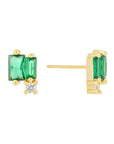 BROQUEL DOBLE ZIRCONIA ESMERALDA