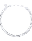 PULSERA CADENA TRENZADA PLANA 