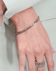 PULSERA CADENA TRENZADA PLANA 