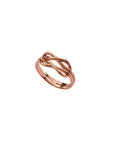 Anillo doble infinito rosa