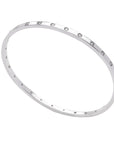 Pulsera aro rígido zirconias de plata