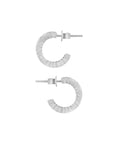 ARETE CURVO CON ZIRCONIAS/PLATA.925/BAÑO RODIO
