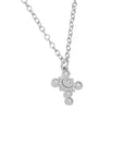 DIJE CRUZ PEQUEÑA CON ZIRCONIAS PLATA .925/BAÑO RODIO