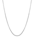 Cadena de plata 40+5cm eslabon redondo .925