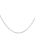 Cadena de plata 40+5cm eslabon redondo .925
