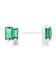 BROQUEL DOBLE ZIRCONIA ESMERALDA