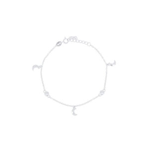 Pulsera de plata con charms de Luna