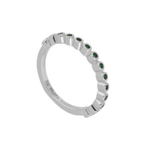 Anillo churumbela con Zirconia Verde
